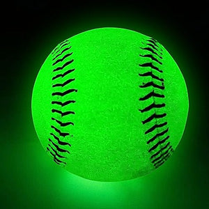 JibInfo 6 Pack Light Up Baseball, Glow in The Dark Baseball Luminous Base Balls for Day&Night Games and Training Gifts for Men Youth and Adult Night Games